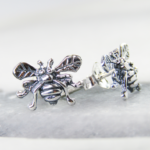 Sterling Silver Bee Earrings