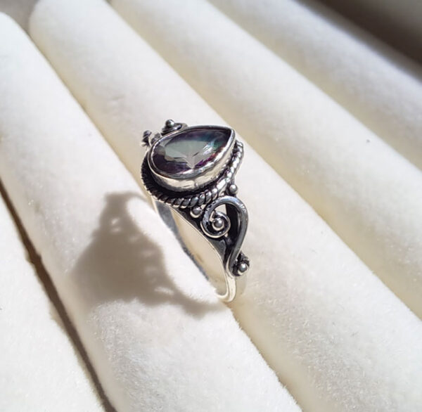 Silver Misty Topaz Ring