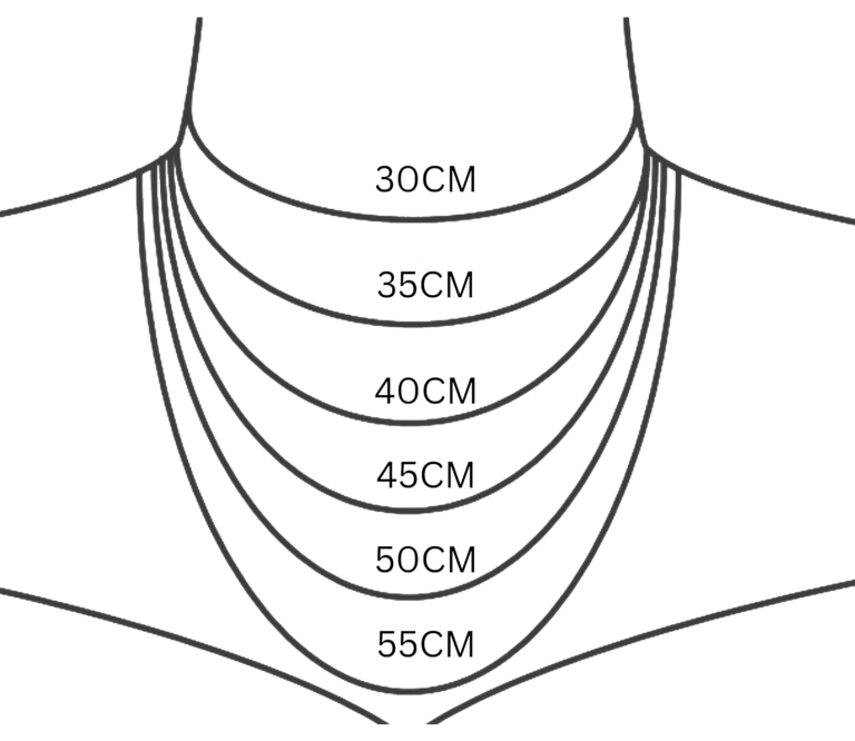 Necklace sizing guide