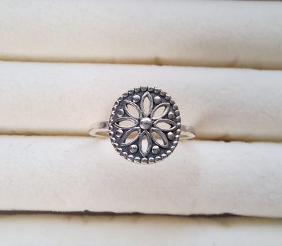 Sterling Silver Flower Ring