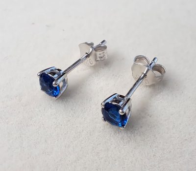 Blue Cubic Zirconia Earrings