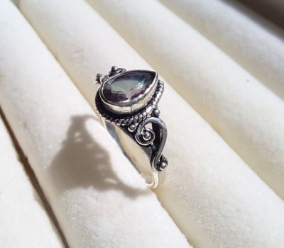 Silver Misty Topaz Ring